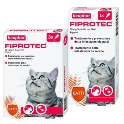Beaphar - Fiprotec Spot-On Gatto* Antiparassitari Per Gatti|Spot-On