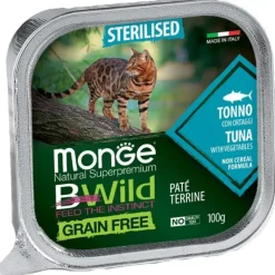 Monge - BWild Adult Paté Terrine Tonno con Ortaggi  Sterilised* Adult