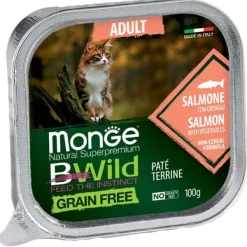 Monge - BWild Adult Paté Terrine Salmone con Ortaggi* Adult