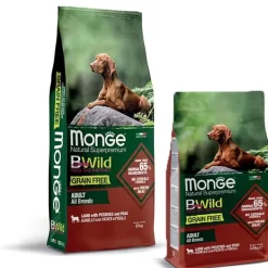 Monge - BWild Grain Free Adult All Breeds con Agnello, Patate e Piselli* Adult