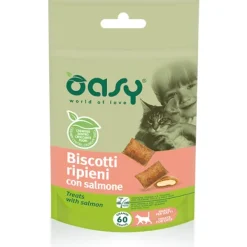 Oasy - Biscotti Ripieni con Salmone* Snack E Masticabili Per Gatti