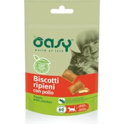 Oasy - Biscotti Ripieni con Pollo* Snack E Masticabili Per Gatti