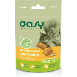 Oasy - Biscotti Ripieni con Anatra* Snack E Masticabili Per Gatti