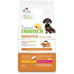 Trainer - Natural Sensitive No Gluten Small & Toy Puppy & Junior con Salmone* Puppy